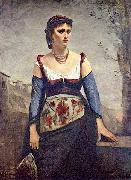 Agostina, die Italienerin camille corot